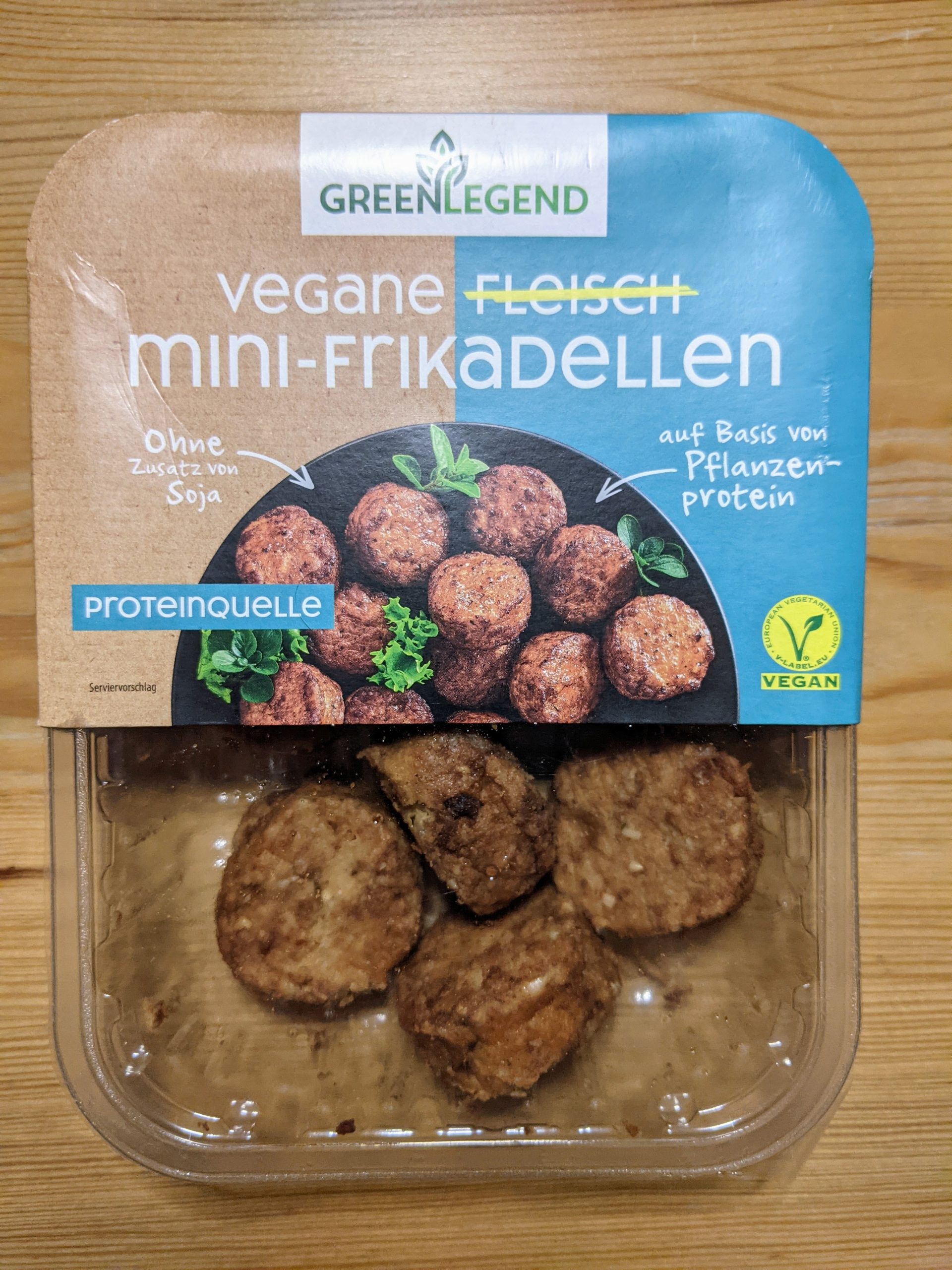 Green Legend: Vegane Frikadellen auf Basis von Erbsenprotein Green Legend: Vegane Frikadellen auf Basis von Erbsenprotein